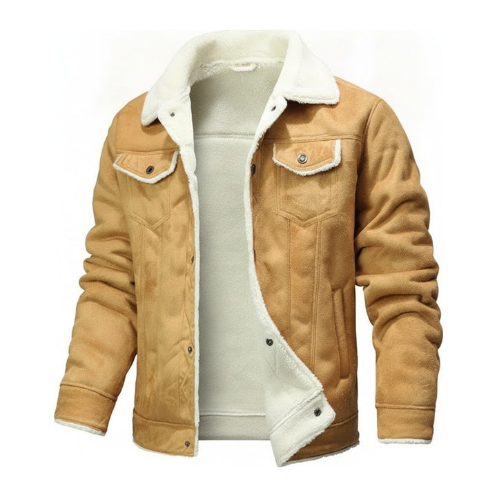 Rodi – Jeansjacken Herren in khaki – Vorderansicht