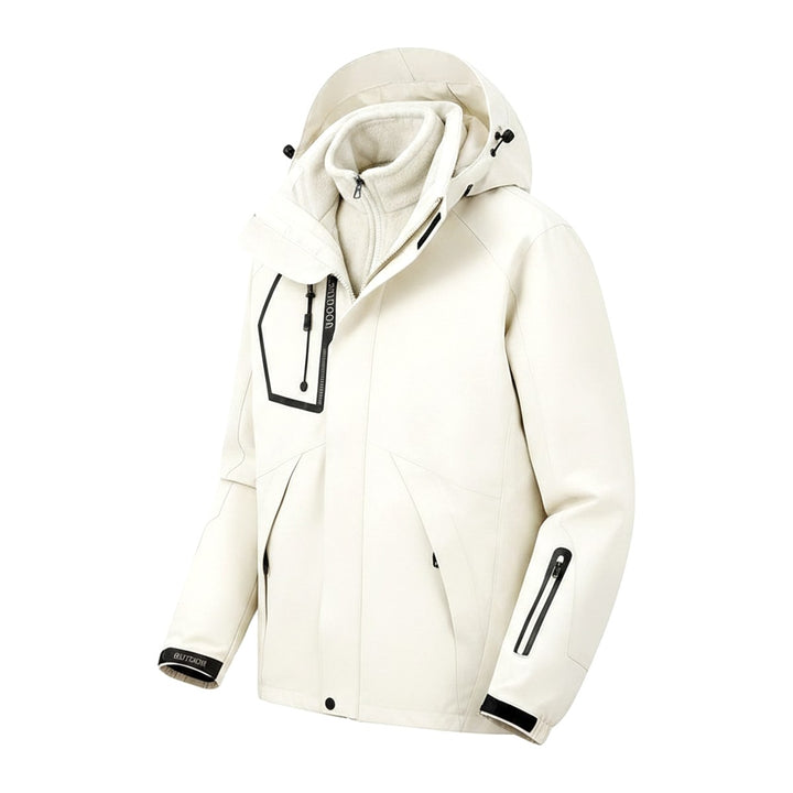 Skijacke Veed – Skijacken Damen in weiss – Seitenansicht