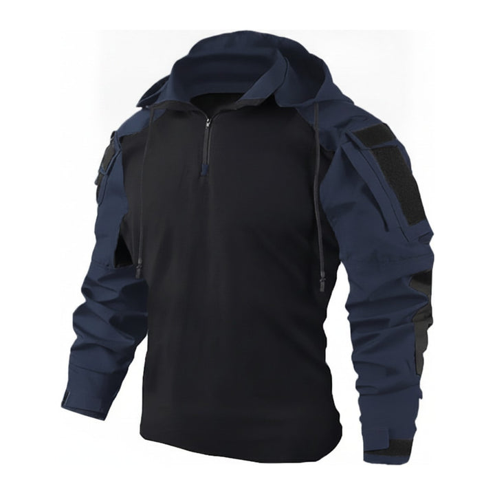 Taktische – Zip-Hoodies Herren in blau – Seitenansicht
