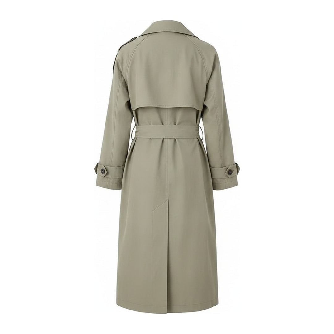 Jana – Trenchcoats Damen in grün – Rückansicht