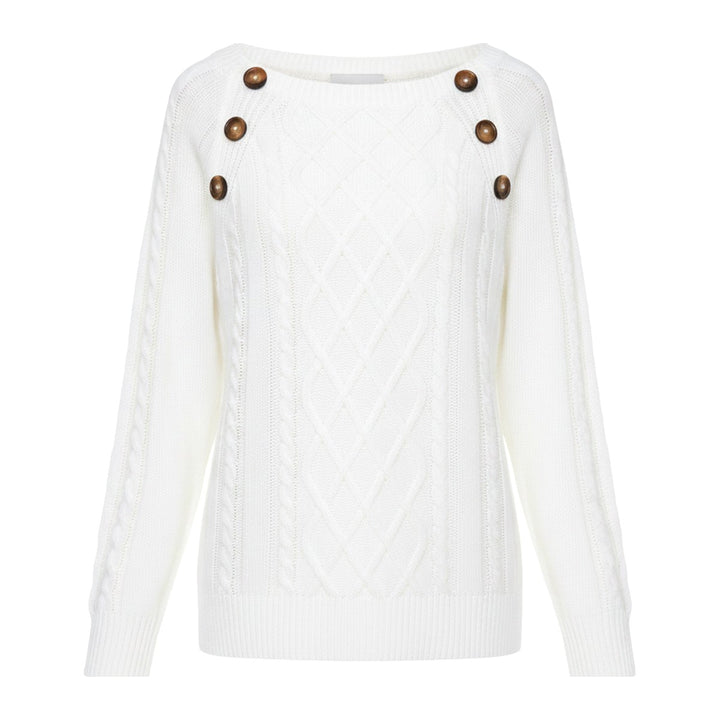 Gem – Pullover Damen in weiss – Vorderansicht