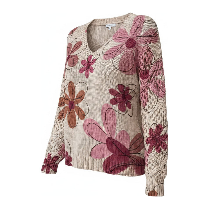 Gaby – Pullover Damen in rosa – Seitenansicht