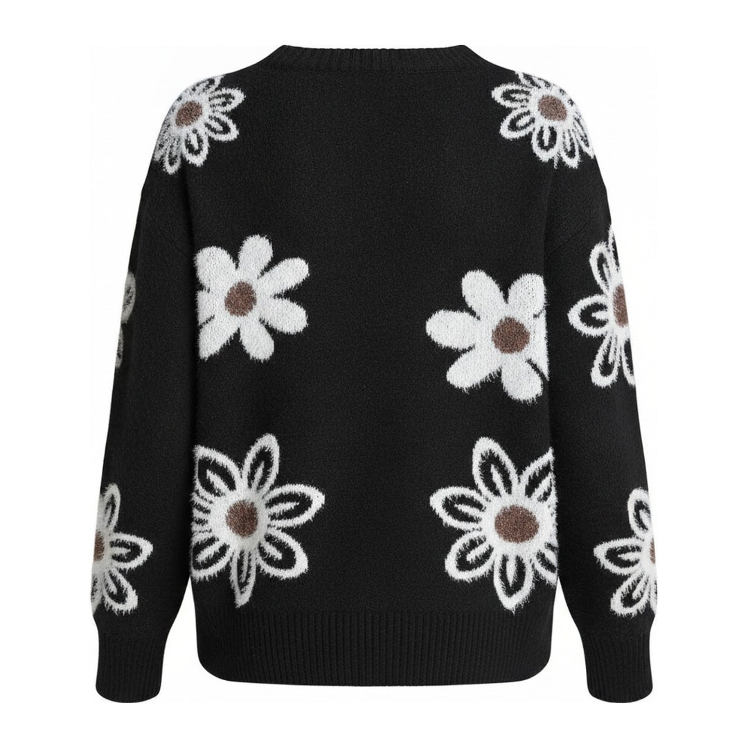 Cilly – Pullover Damen in schwarz – Rückansicht