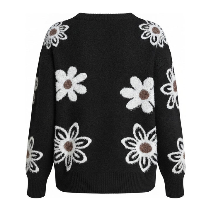 Cilly – Pullover Damen in schwarz – Rückansicht