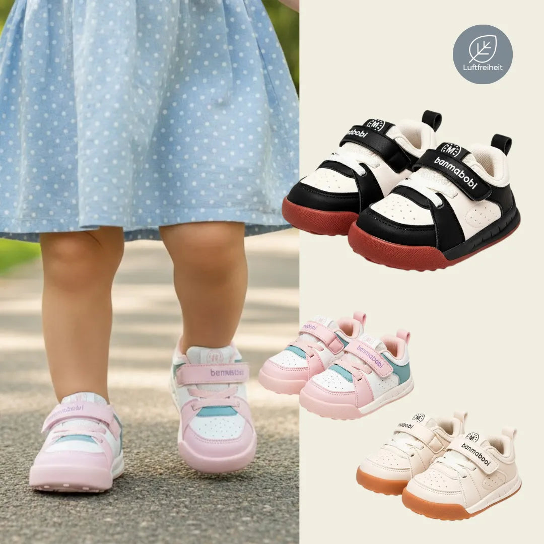 Kinder tragen Luftferiheit Barfußschuhe – bequeme und flexible Sneaker für Alltag und Freizeit