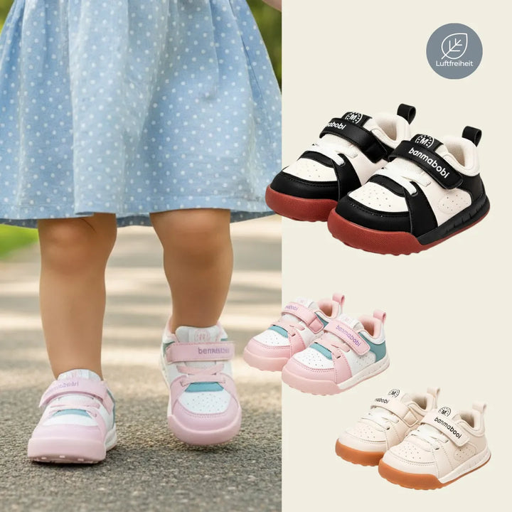 Kinder tragen Luftferiheit Barfußschuhe – bequeme und flexible Sneaker für Alltag und Freizeit