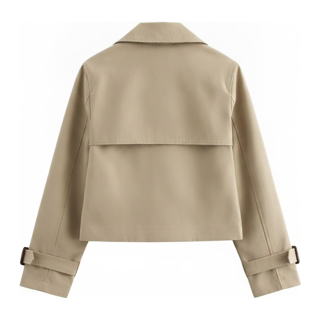 Nele – Jacken Damen in beige – Rückansicht