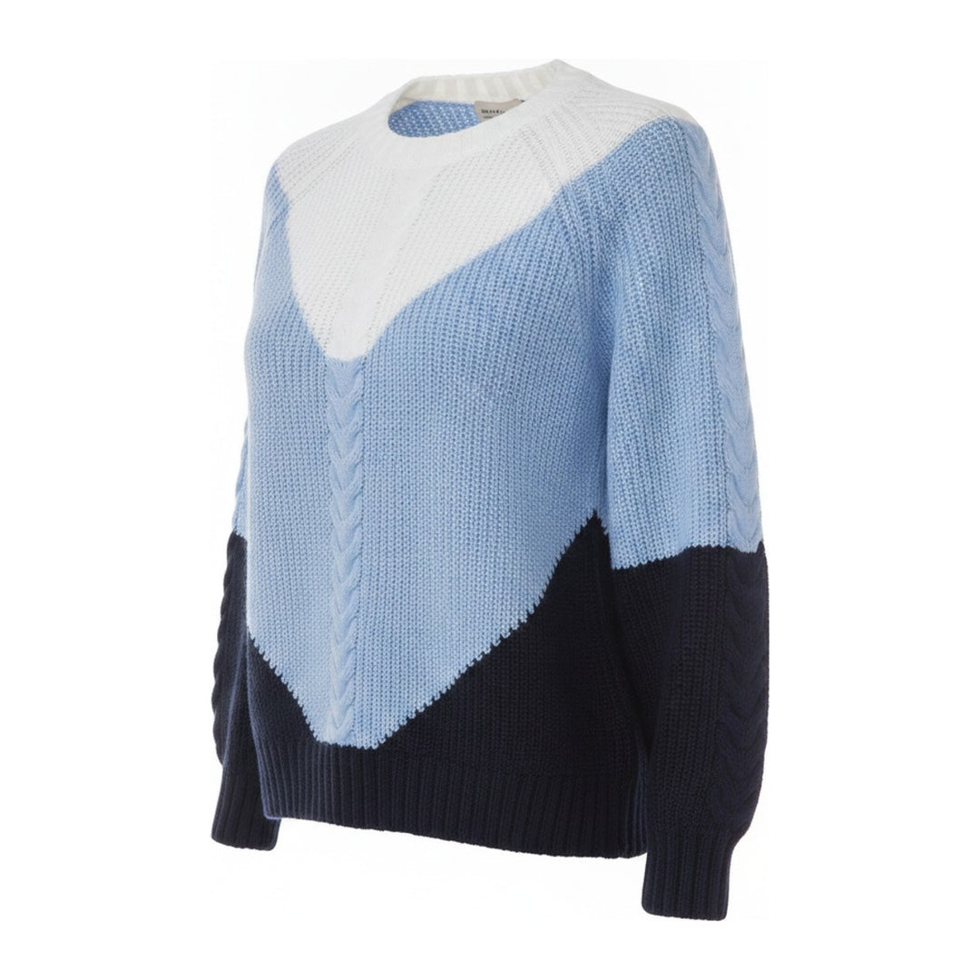 Hes – Pullover Damen in blau – Seitenansicht