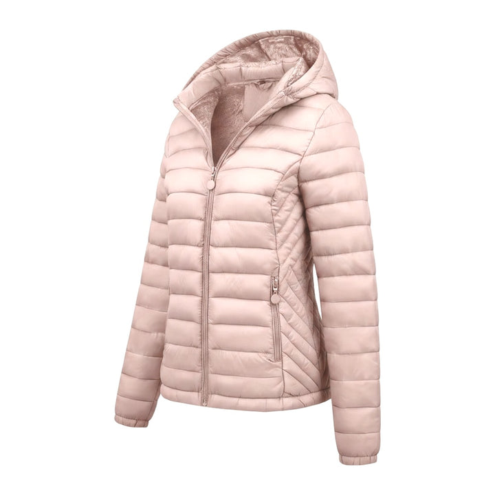 Kaja – Steppjacken Damen in rosa – Seitenansicht