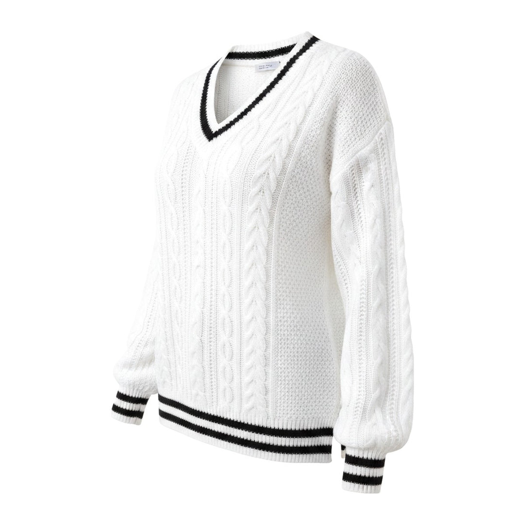 Kor – Pullover Damen in weiss – Seitenansicht