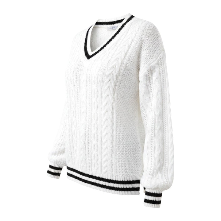 Kor – Pullover Damen in weiss – Seitenansicht