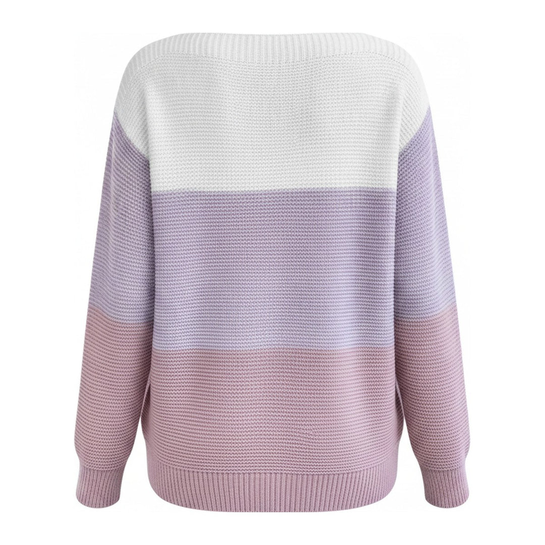 Leni – Pullover Damen in lavendel – Rückansicht