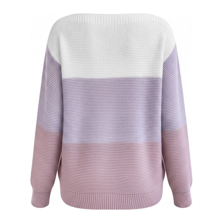 Leni – Pullover Damen in lavendel – Rückansicht