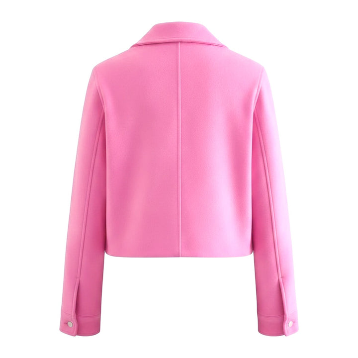 Fly – Kurze Jacken Damen in rosa – Rückansicht