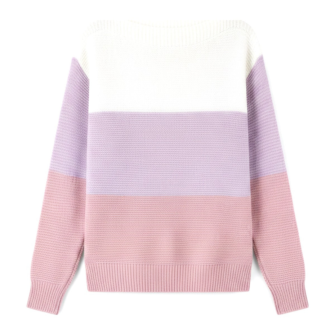 Leni – Pullover Damen in lavendel – Vorderansicht