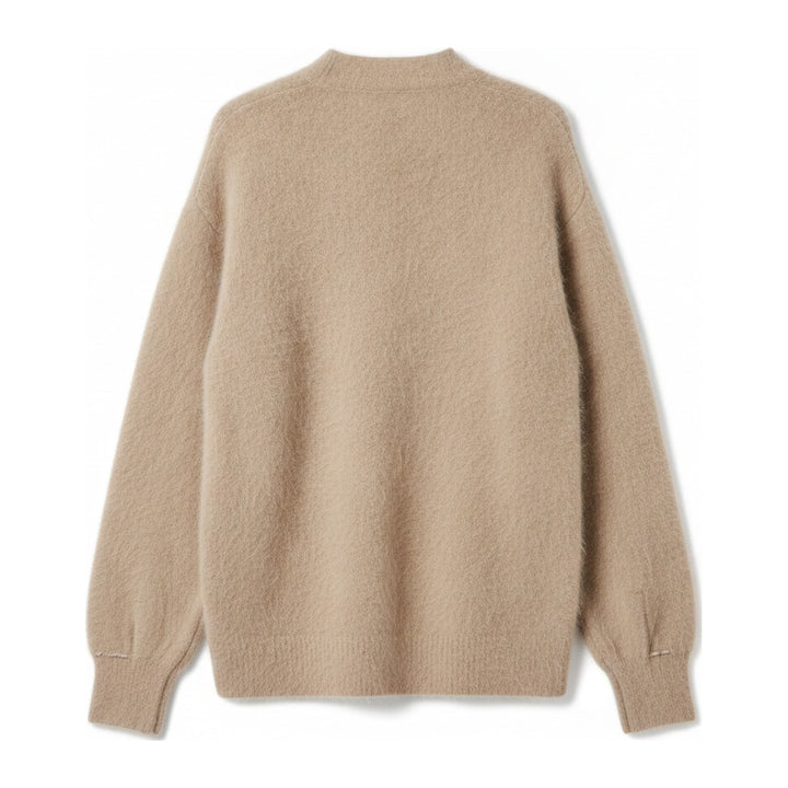 Nie – Strickjacken Damen in wüstenbeige – Rückansicht