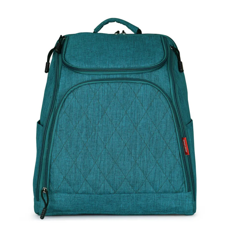Blau quilted wickelrucksack front