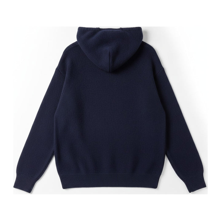 Mely – Kapuzenpullover Damen in blau – Rückansicht