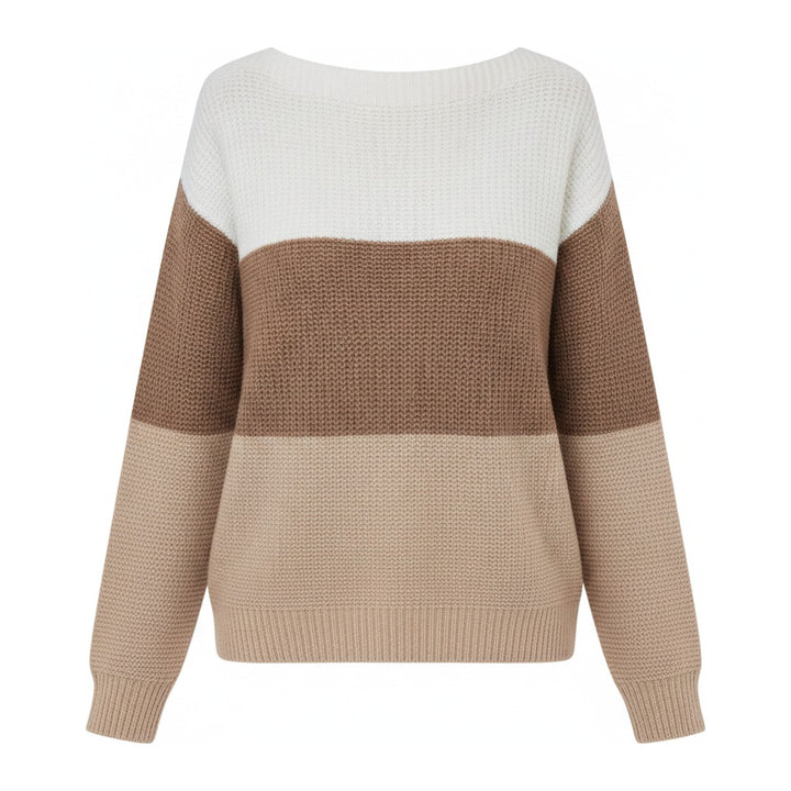 Leni – Pullover Damen in braun – Vorderansicht