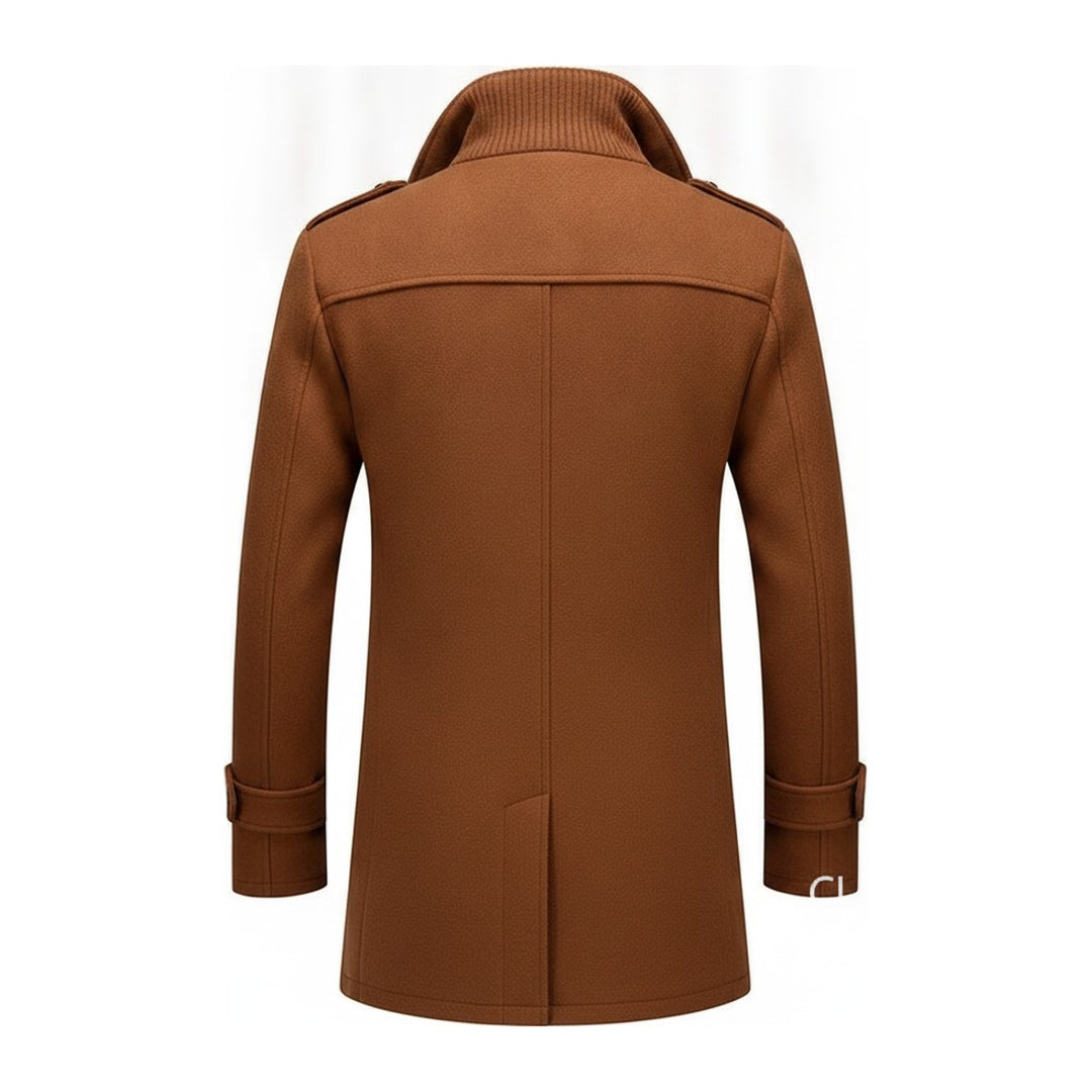 Tom – Dufflecoats Herren in khaki – Rückansicht