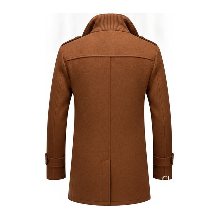 Tom – Dufflecoats Herren in khaki – Rückansicht