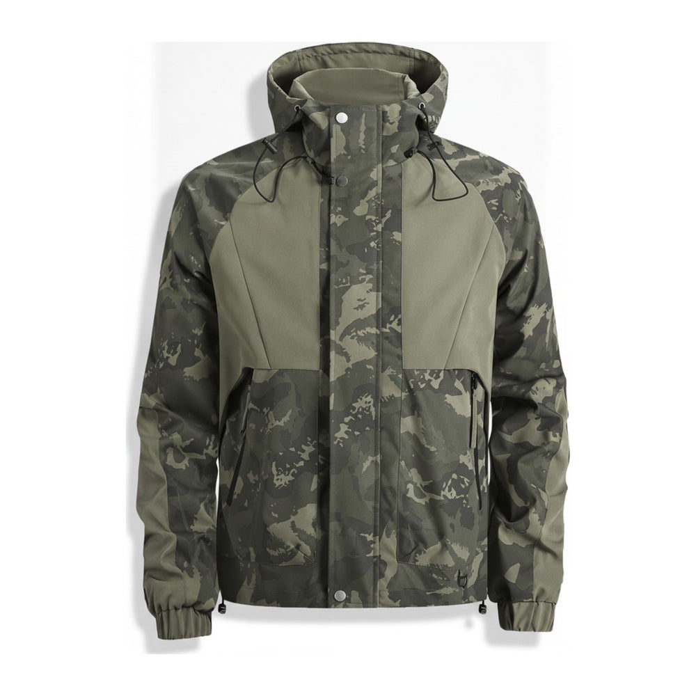 Teknik – Windbreaker Herren in grün – Vorderansicht