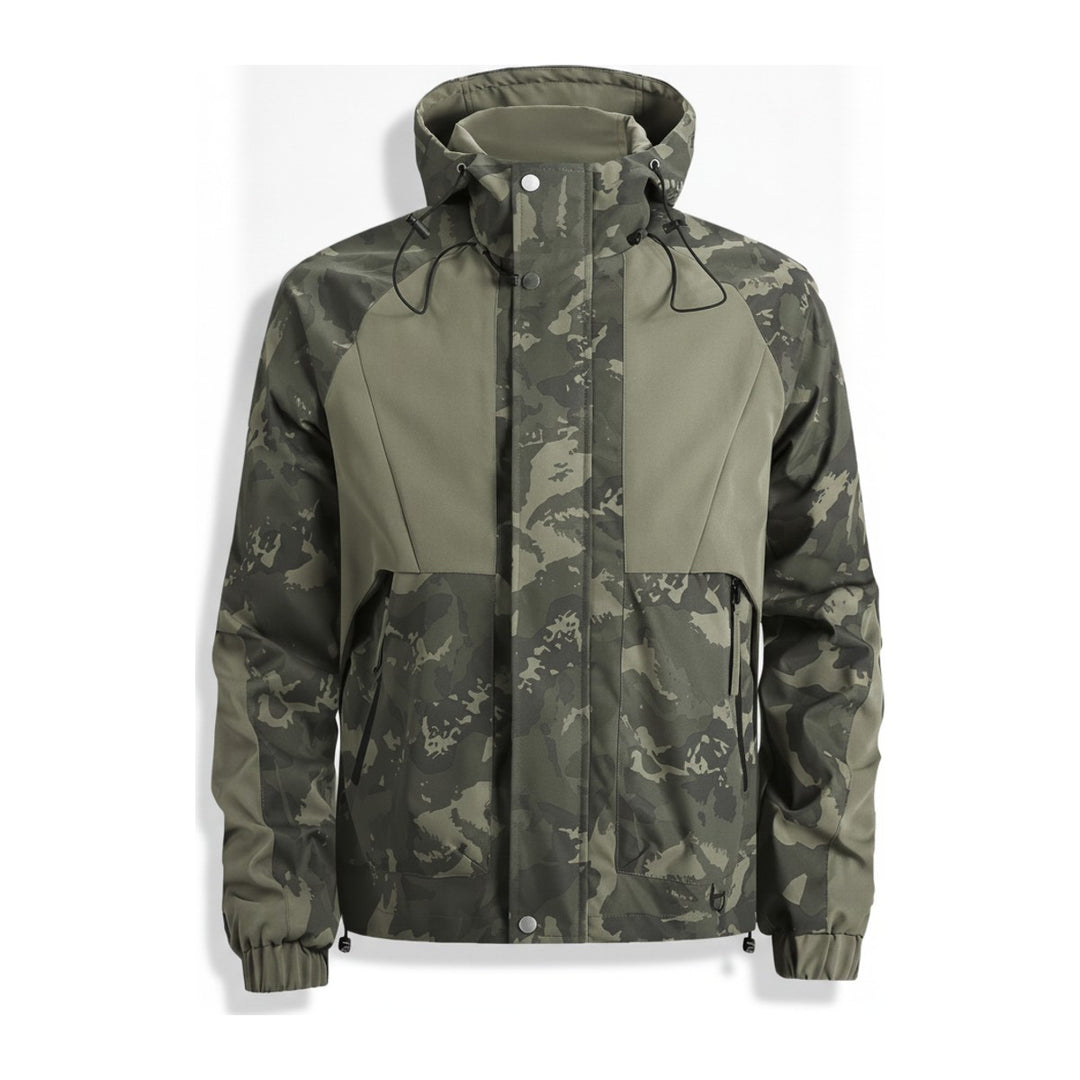 Teknik – Windbreaker Herren in grün – Vorderansicht