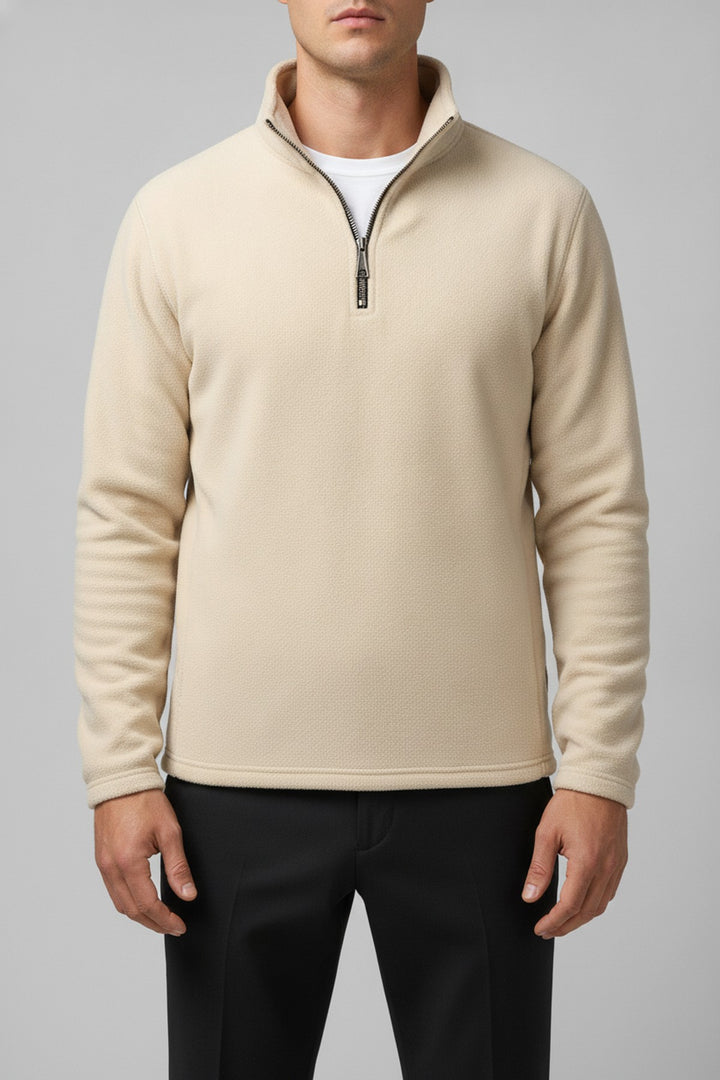 Dip – Pullover Herren in khaki – am Model getragen
