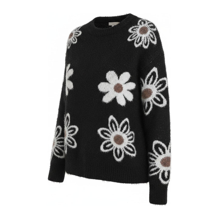 Cilly – Pullover Damen in schwarz – Seitenansicht