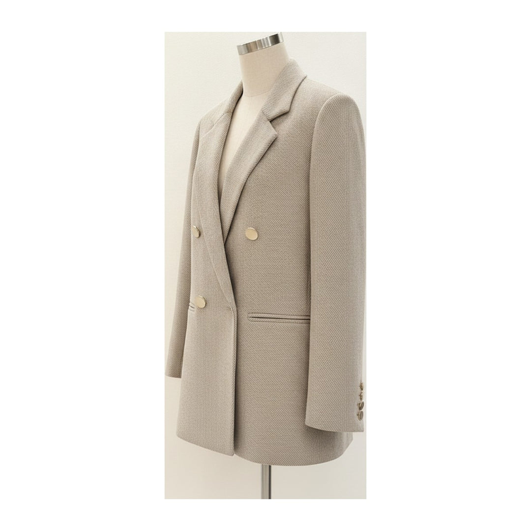 Cri – Sakkos Damen in beige – Seitenansicht