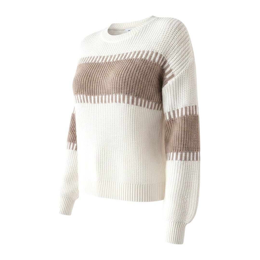 Dilia – Pullover Damen in khaki – Seitenansicht