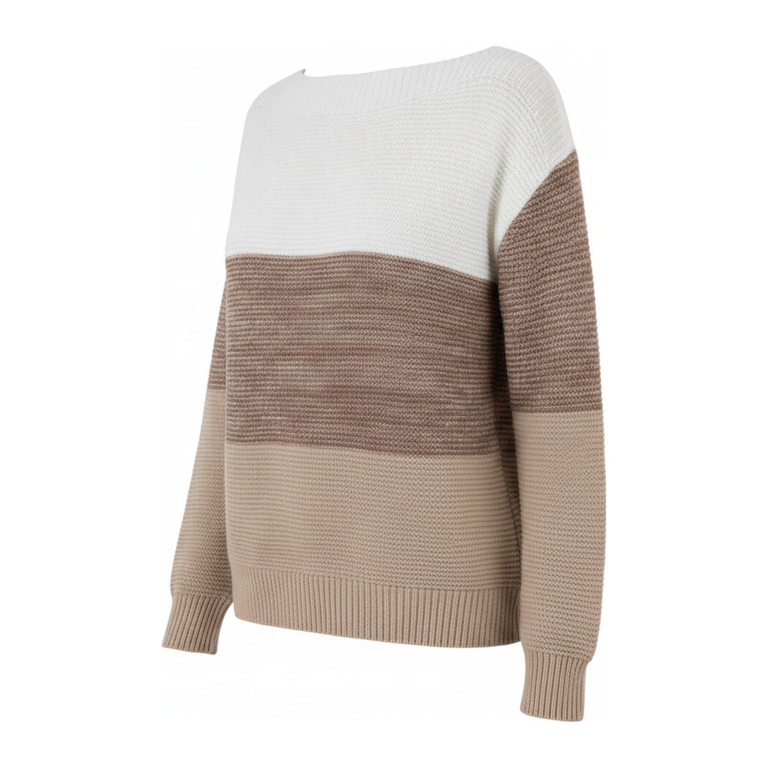 Leni – Pullover Damen in braun – Seitenansicht