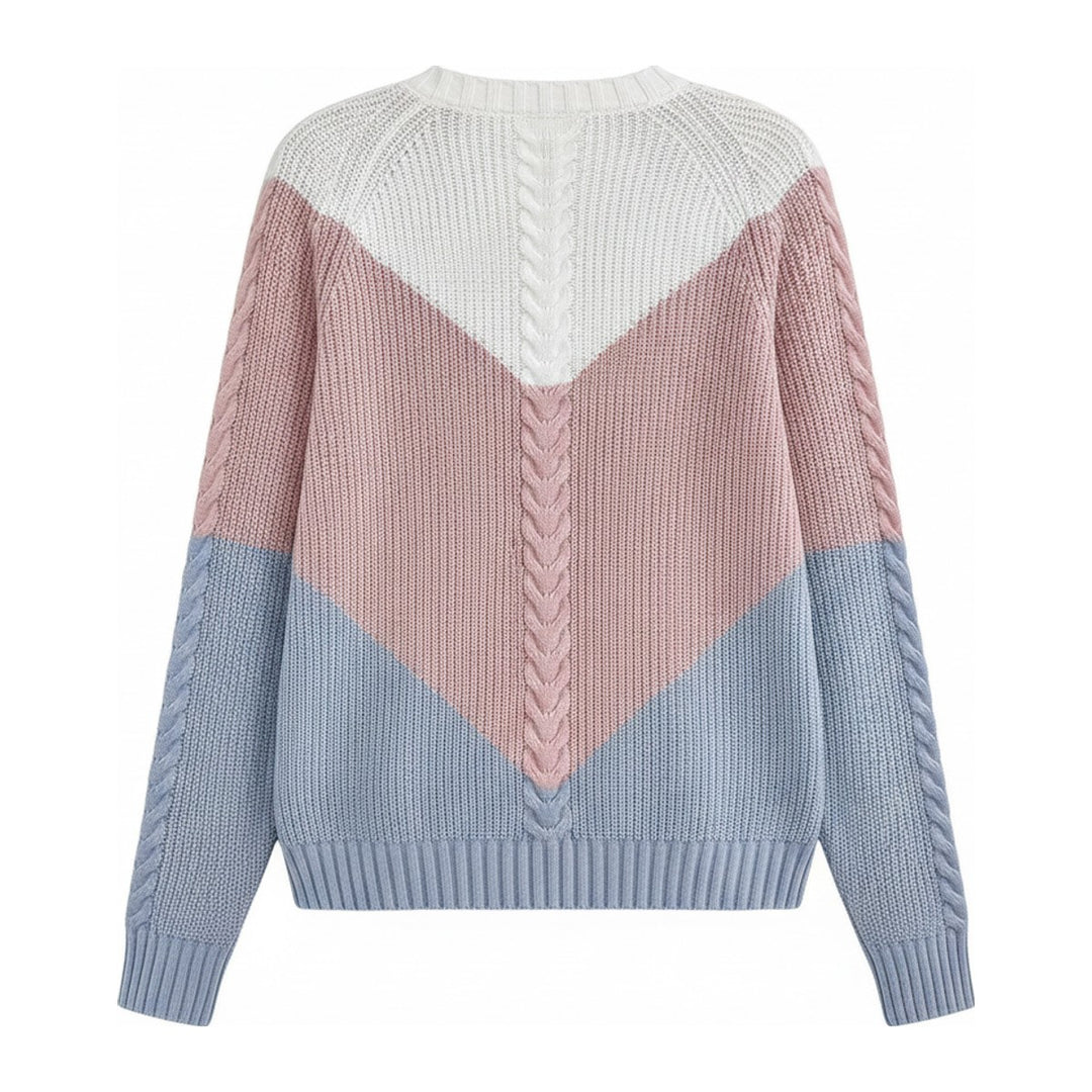 Hes – Pullover Damen in rosa – Rückansicht