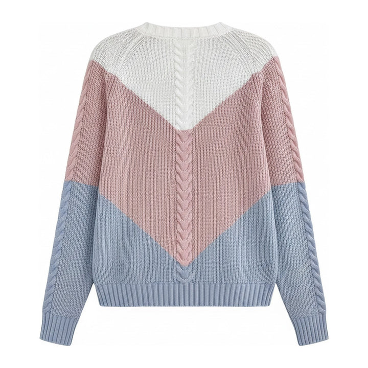 Hes – Pullover Damen in rosa – Rückansicht