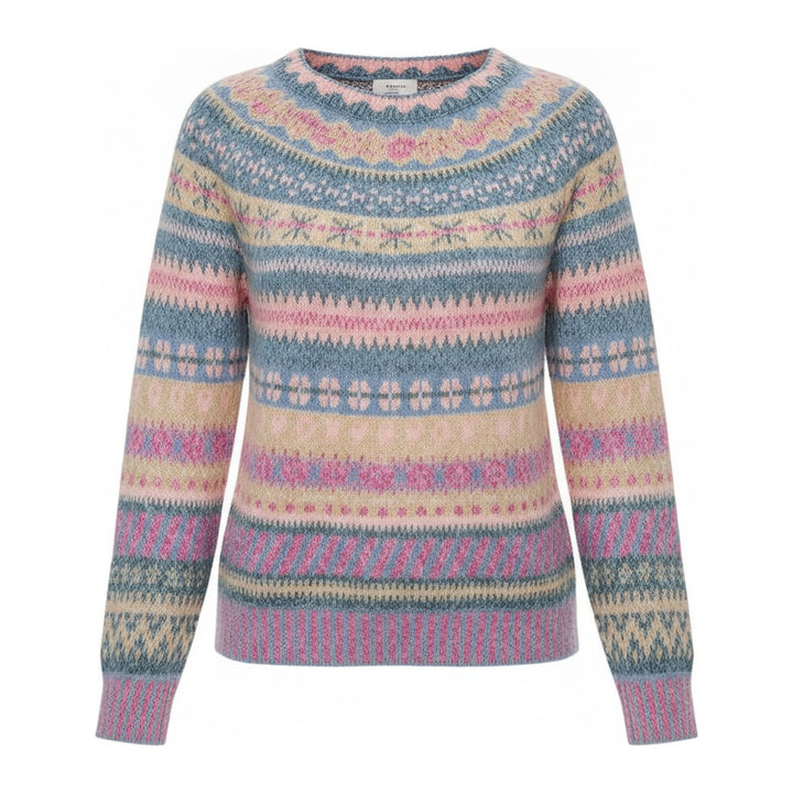 Elma – Pullover Damen in blau – Vorderansicht