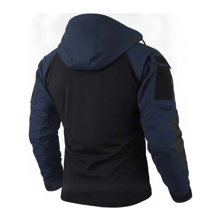 Taktische – Zip-Hoodies Herren in blau – Rückansicht