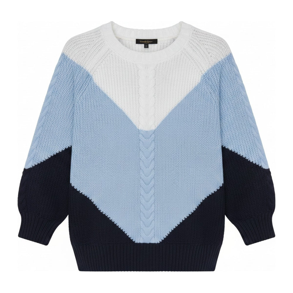 Hes – Pullover Damen in blau – Vorderansicht