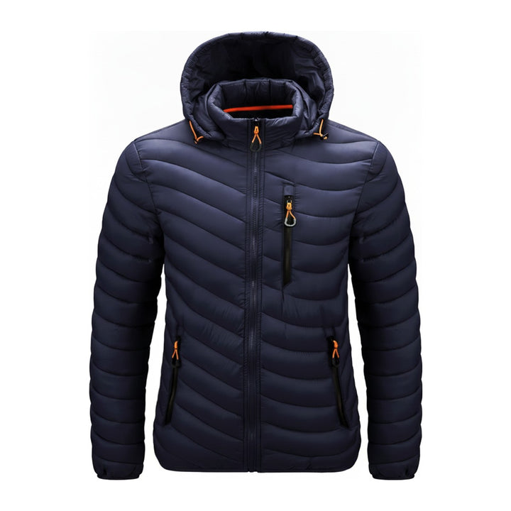 Lion – Steppjacken Herren in navy – Vorderansicht