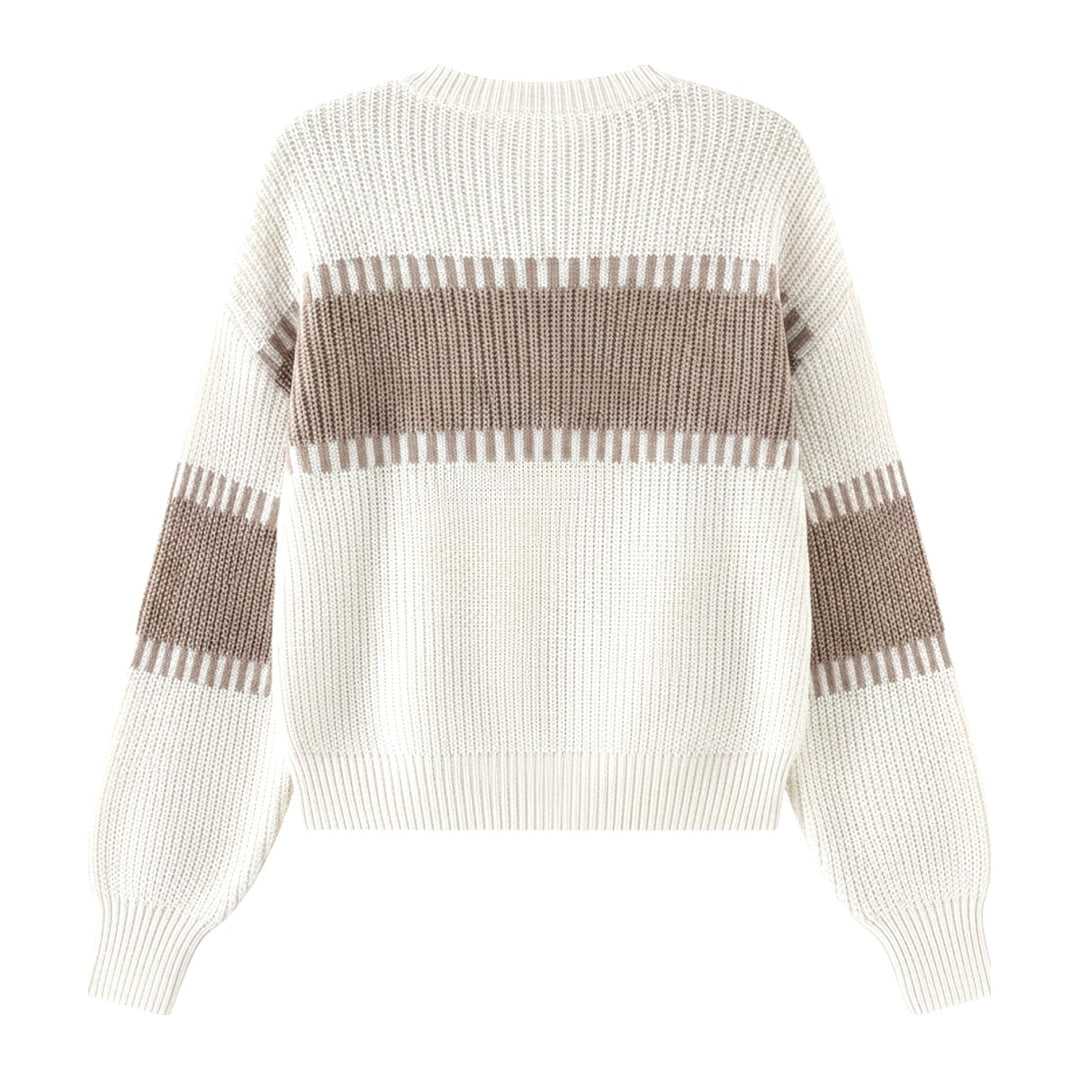 Dilia – Pullover Damen in khaki – Rückansicht