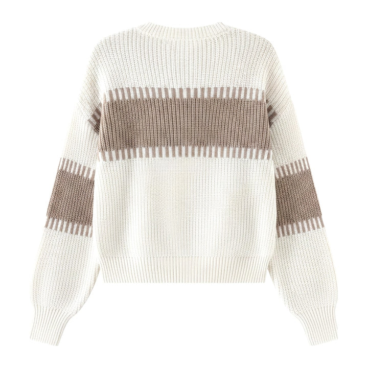 Dilia – Pullover Damen in khaki – Rückansicht