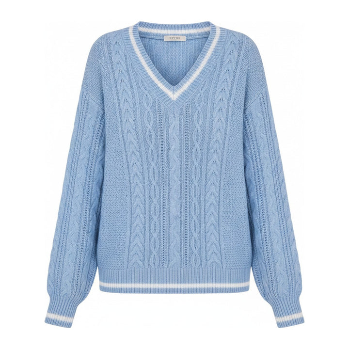 Kor – Pullover Damen in blau – Vorderansicht