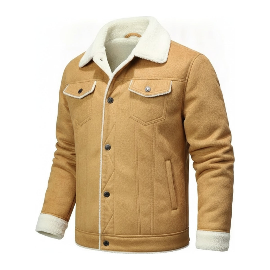 Rodi – Jeansjacken Herren in khaki – Seitenansicht