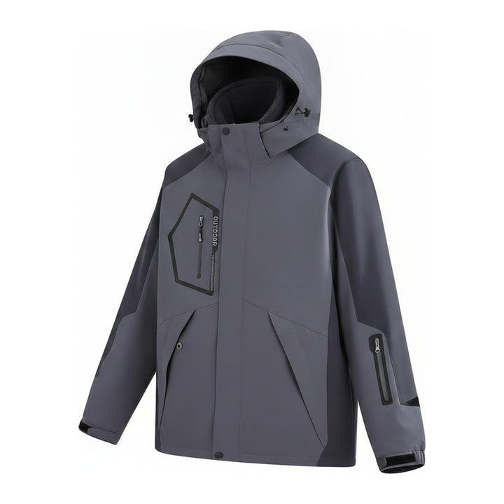 Skijacke Veed – Skijacken Damen in grau – Seitenansicht