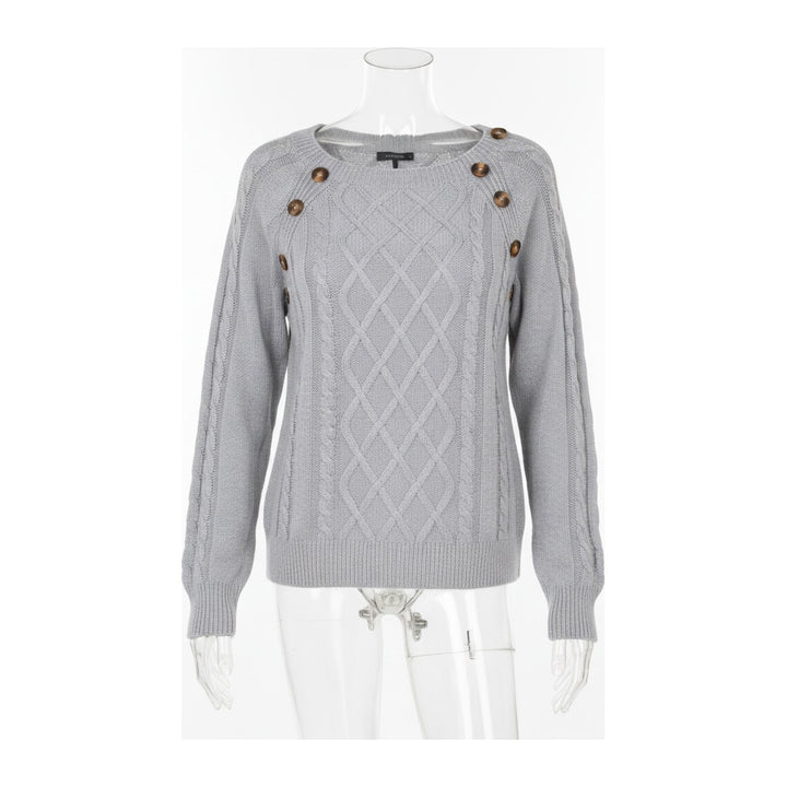 Gem – Pullover Damen in grau – Vorderansicht