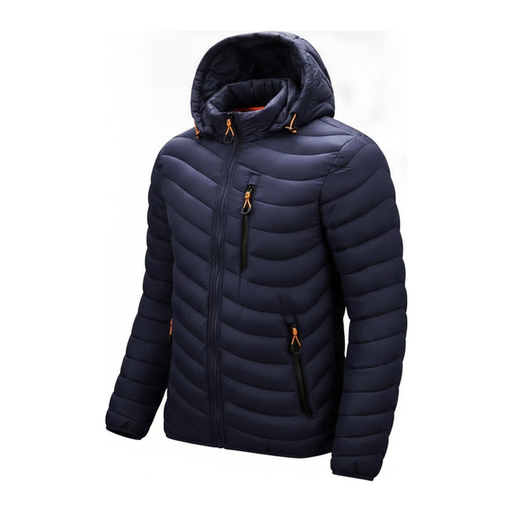 Lion – Steppjacken Herren in navy – Seitenansicht