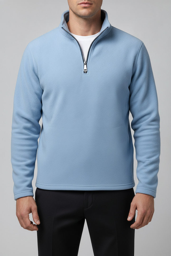 Dip – Pullover Herren in blau – am Model getragen