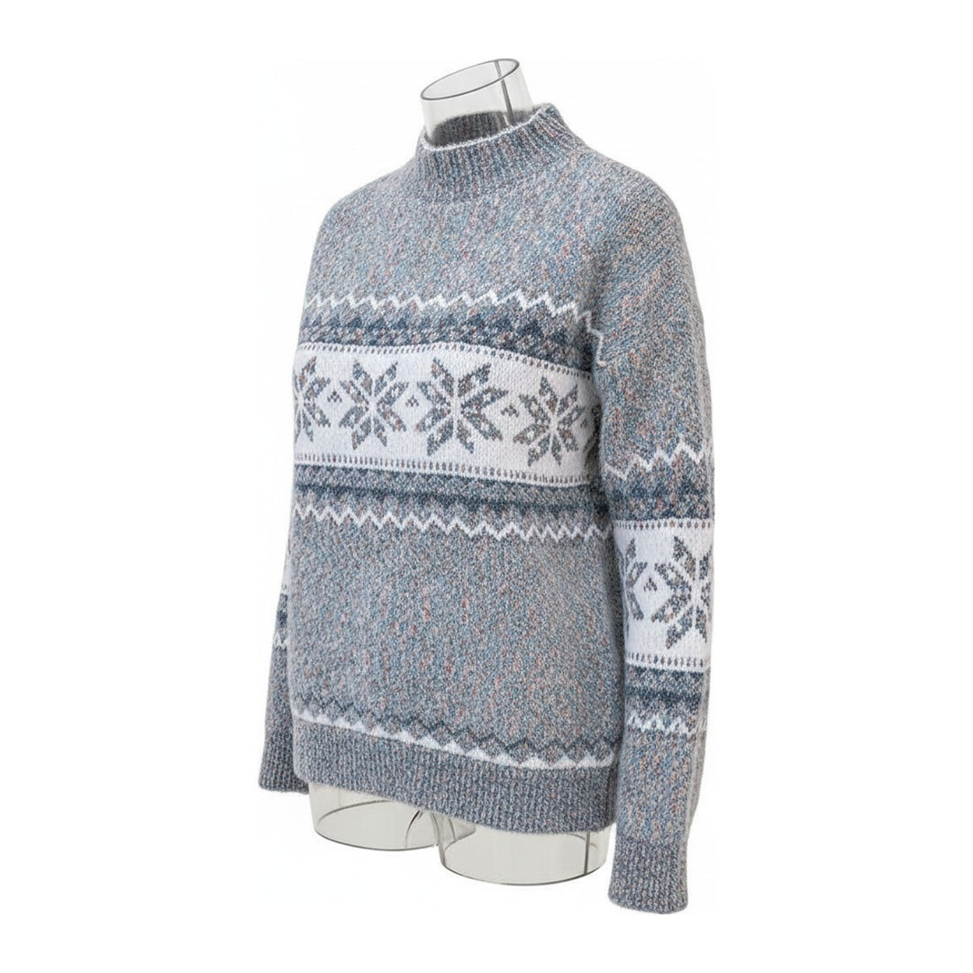 Nia – Pullover Damen in grau – Seitenansicht