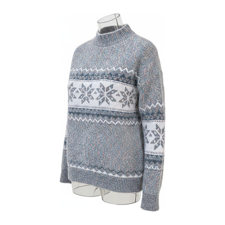 Nia – Pullover Damen in grau – Seitenansicht
