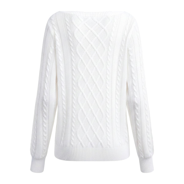 Gem – Pullover Damen in weiss – Rückansicht