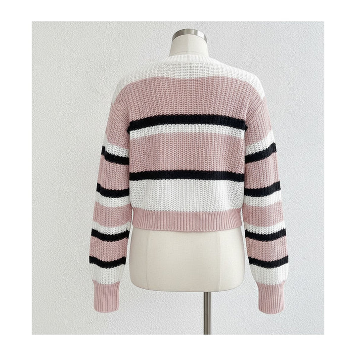 Ami – Pullover Damen in rosa – Rückansicht